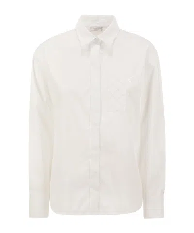 PESERICO PESERICO STRETCH POPLIN SHIRT