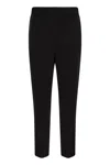 Peserico Stretch Viscose Cadi Pants In Black