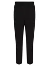 Peserico Soft Pants Made Of Stretch Viscose Technical Canvas In Black