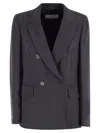 Peserico Stretch Viscose Cady Blazer