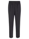 Peserico Soft Pants Made Of Stretch Viscose Technical Canvas In Blue