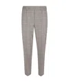 Peserico Trousers With Bright Light Point Details In Gray