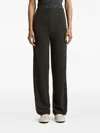 Peserico Stripe-detail Trousers In Black