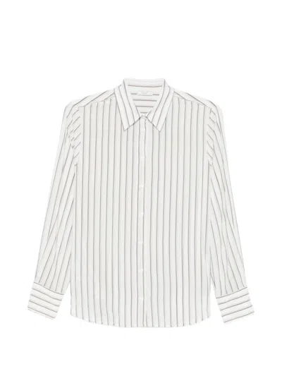 Peserico Striped Buttoned Shirt In Multi
