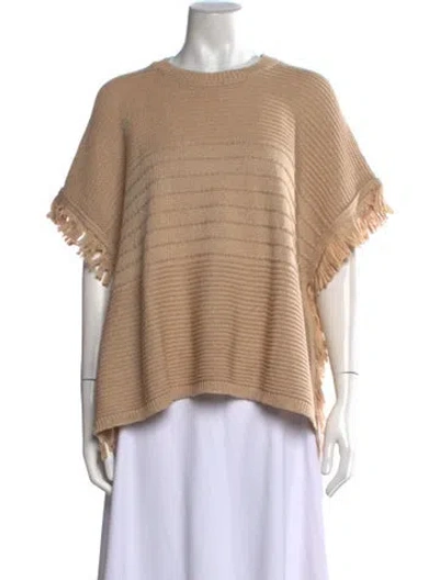 Pre-owned Peserico Striped Crew Neck Sweater In Neutrals