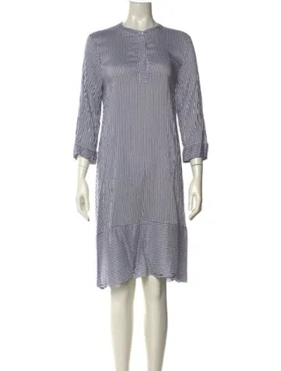 Pre-owned Peserico Striped Knee-length Dress In Multi