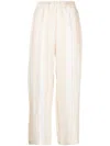 Peserico Side-slit Cropped Stretch Pants In Neutrals