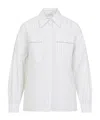 Peserico Concealed Button Long Sleeve Blouse