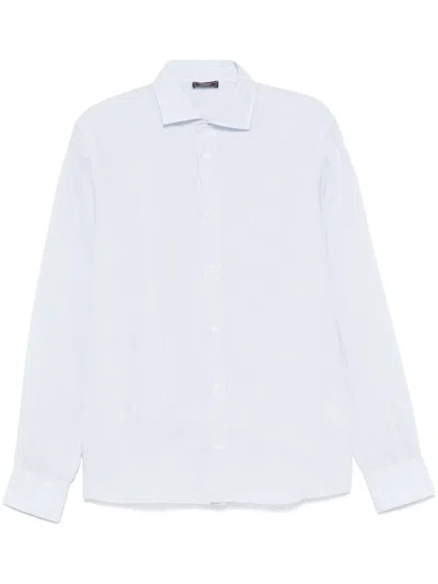 Peserico Striped Shirt In White