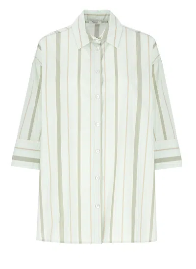 Peserico Striped Shirt In Multi