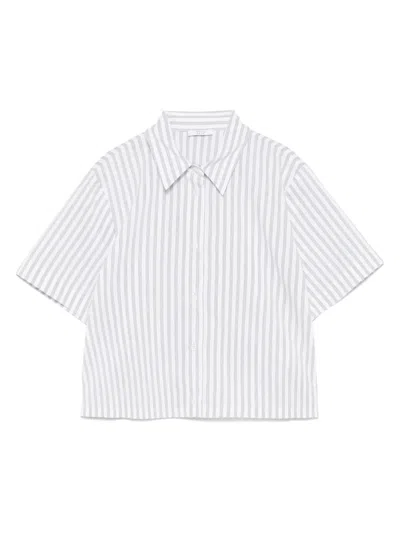 Peserico Striped Shirt In White