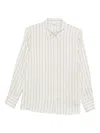 Peserico Gestreiftes Hemd In White