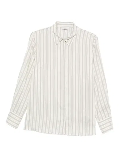 Peserico Gestreiftes Hemd In White