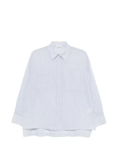 Peserico Striped Shirt In White