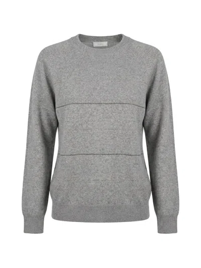 Peserico Striped Sweater In Multi