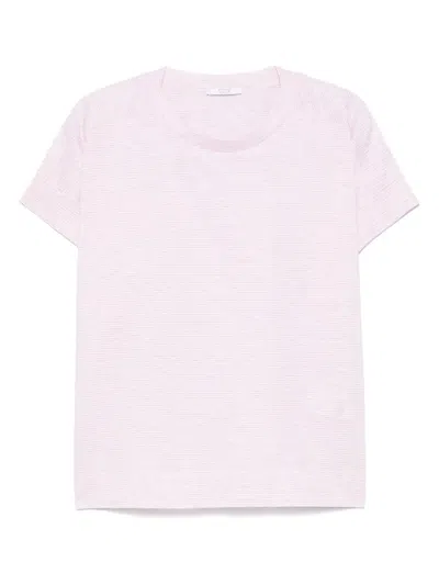 Peserico Striped T-shirt In Pink