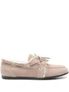 Peserico Suede Loafers In Nude