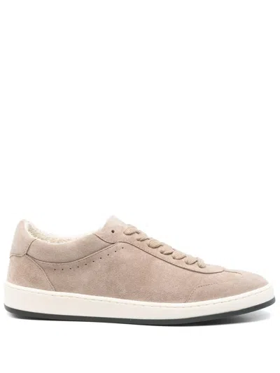 Peserico Suede Sneakers In Neutrals