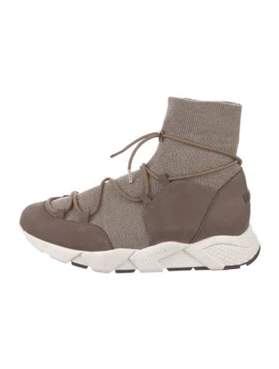 Pre-owned Peserico Suede Sock Sneakers In Multi