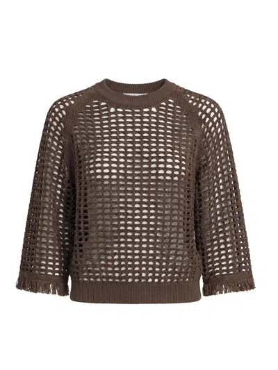 Peserico Sweater In Brown