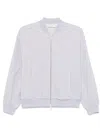 Peserico Bead-embellished Zip-up Sweatshirt In White