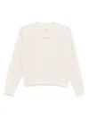 Peserico V-neck Knitted Sweater In Neutral