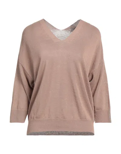 Peserico Sweaters In Brown