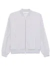 Peserico Bead-embellished Zip-up Sweatshirt In Grey