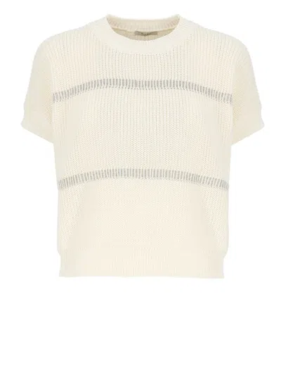 Peserico Sweaters Ivory In White