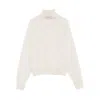 Peserico Diamond-pattern Turtleneck Sweater In Neutral