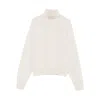 Peserico Diamond-pattern Turtleneck Sweater In White