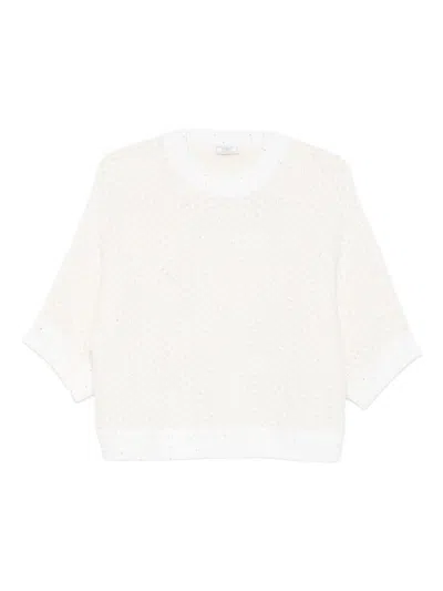 Peserico Sweaters In White