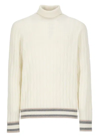 Peserico Wool Sweater In White