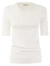 Peserico T-shirt Bianco In White