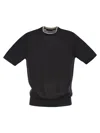 Peserico T-shirt In Linen And Cotton Yarn