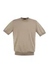 Peserico T-shirt In Pure Cotton Yarn