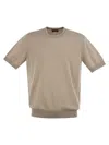 Peserico T-shirt In Pure Cotton Yarn
