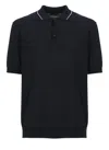 Peserico Cotton Polo Shirt In Black