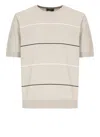 Peserico Short Sleeve Striped Tee