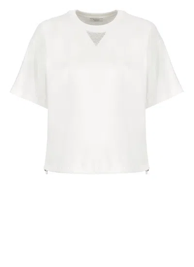 Peserico Cotton T-shirt In White
