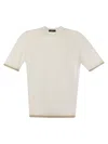 PESERICO PESERICO T SHIRT IN LINEN AND COTTON YARN