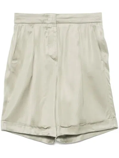 PESERICO TAILORED BERMUDA SHORTS WITH SATIN FINISH