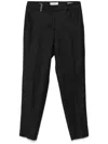 Peserico Tailored Black Cigarette Pants In Blue