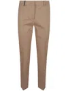 Peserico Tailored Straight Leg Trousers In Brown