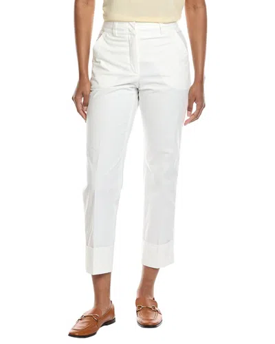 Peserico Tailored Crop Pant In White