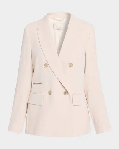 Peserico Tailored Double-breasted Blazer In Neutral