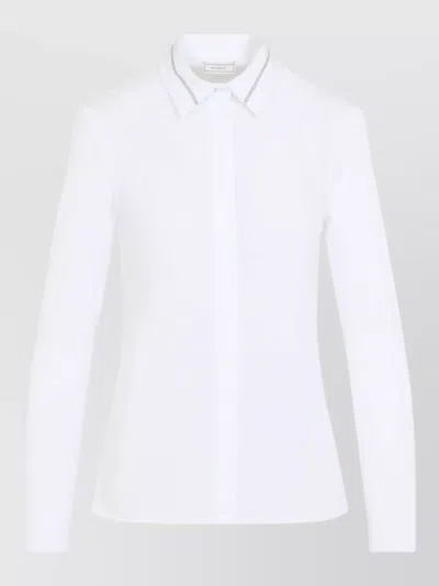 Peserico Tailored Fit Straight Cut Lightweight Long Sleeve Shirt In Pink