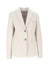 Peserico Single-breasted Notched-lapels Jacket In Multi