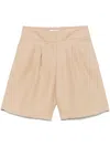 Peserico Tailored Shorts In Neutrals