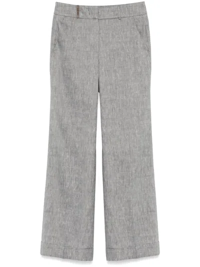 Peserico Tailored Trousers In 灰色